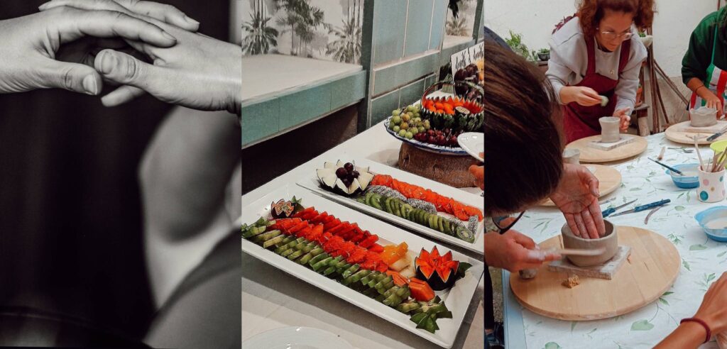 yoga-comida local-ceramica en asturias