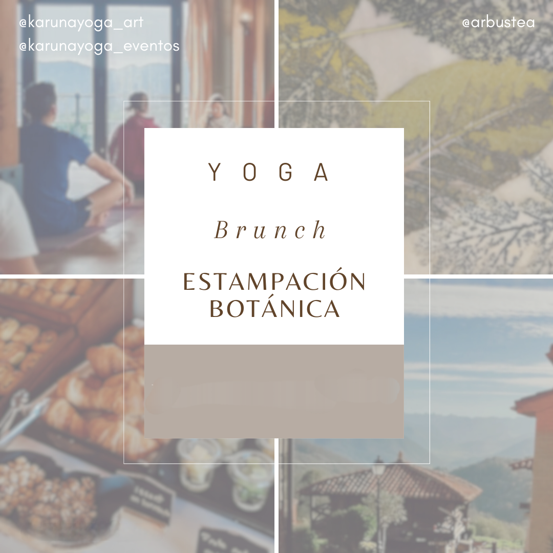Yoga brunch estampación botanica