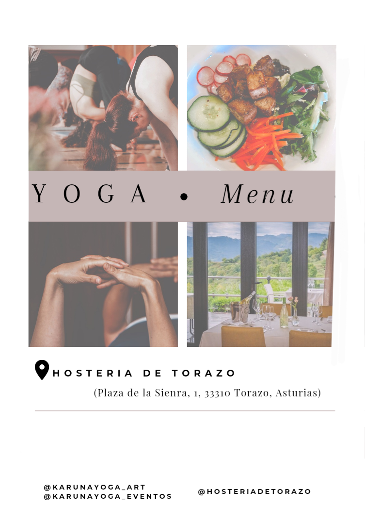 Yoga menu Hostería de torazo